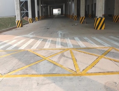 丽水丽水厂区道路标线施工