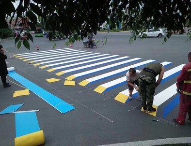 丽水丽水彩色路面标线施工